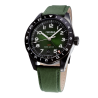 Montre française  Carlingue Aviation 01  Noir & Vert CT-002-A "Nylon" Mouvement automatique