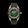 Carlingue Diver 01 Bronze et vert CT-001-A "Cuir Vert Kaki"