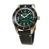 Carlingue Diver 01 Bronze et vert CT-001-A "Cuir Vert Kaki"