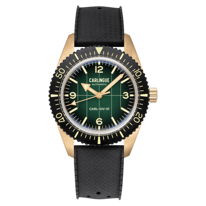 Diver 01 Bronze & vert CT-001-A "Silicone"