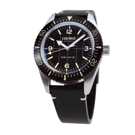 Carlingue Diver 01 Noir "leather"