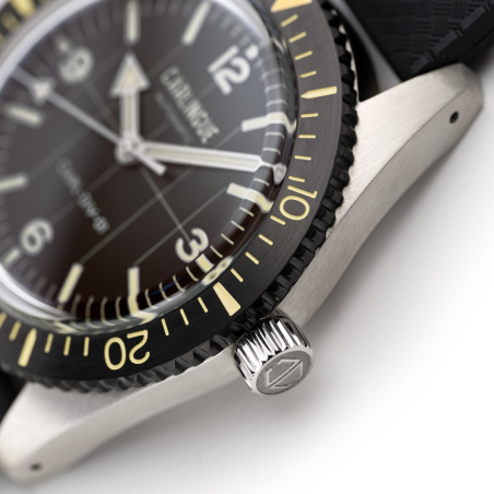 Carlingue Diver 01 Noir "leather"