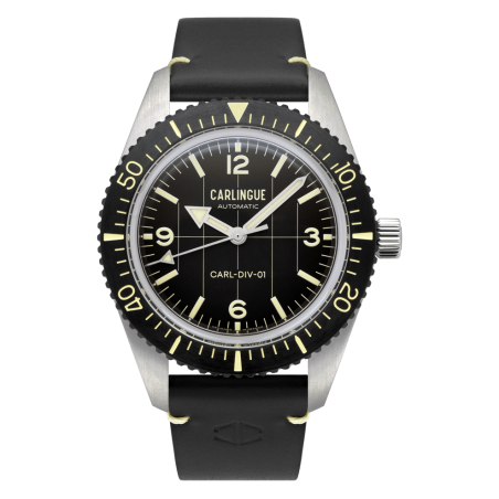 Carlingue Diver 01 Noir "leather"