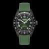 Montre française Carlingue Aviation 01  Noir & Vert CT-002-A "Nylon"