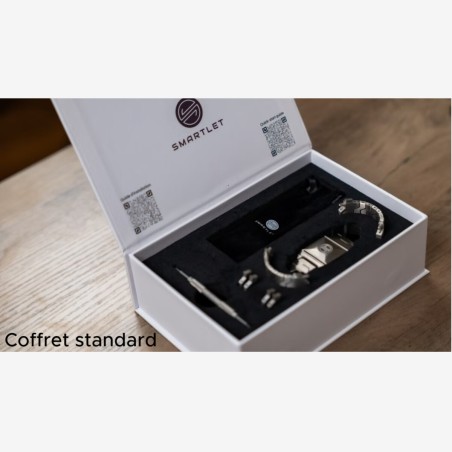 Smartlet One Shadow | Bracelet modulaire noir sablé et finition mate