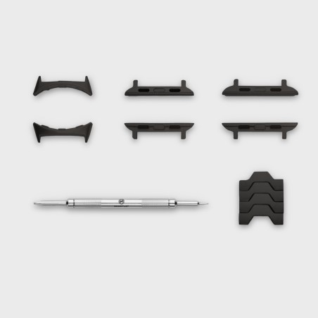 Smartlet One Shadow | Bracelet modulaire noir sablé et finition mate