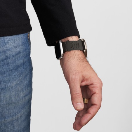 Smartlet One Shadow | Bracelet modulaire noir sablé et finition mate