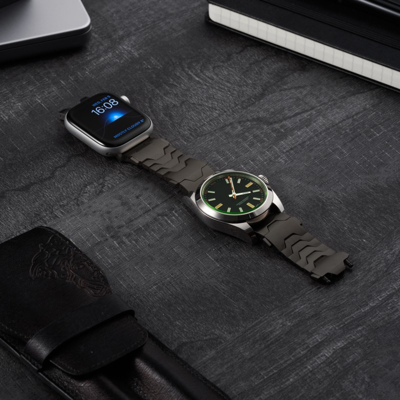 Smartlet One Shadow | Bracelet modulaire noir sablé et finition mate