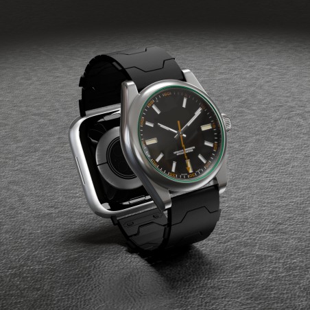 Smartlet One Shadow | Bracelet modulaire noir sablé et finition mate