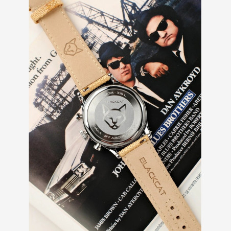 BlackCat Shaka Copper Black | French Chronograph Watch