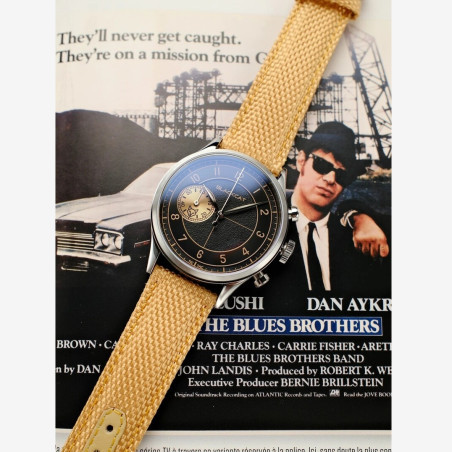 BlackCat Shaka Copper Black | French Chronograph Watch