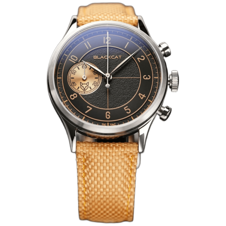 BlackCat Shaka Copper Black | French Chronograph Watch