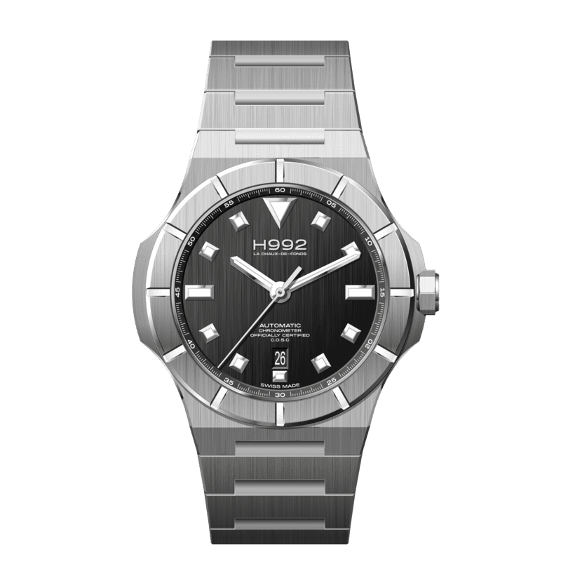 Montre H992 H4 Black + Silver "acier"