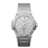 H992 H4 boîtier en acier, bracelet en acier et cadran argenté finition brossé.