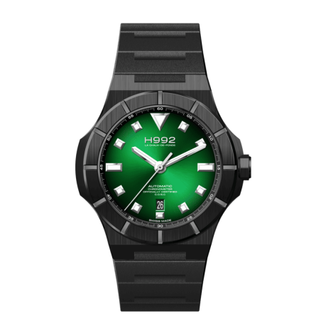 Montre H992 H4 Green + Black "caoutchouc"