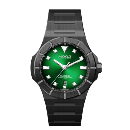 Montre H992 H4 Green + Black "acier"