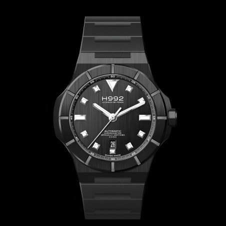 Montre H992 H4 Black + Black "caoutchouc"
