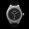H992 H1 Black + Silver "Caoutchouc" | Montre automatique suisse