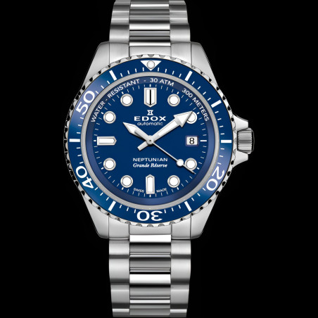 Montre Edox Neptunian Grande Réserve Date Automatic 80801 3BUM BUIN